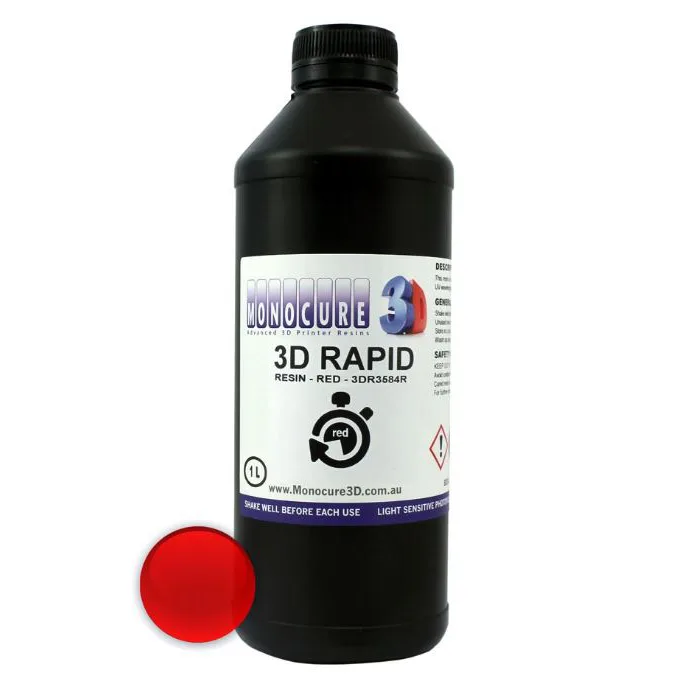 Фотополимер Monocure3D Rapid красный (1 л.)