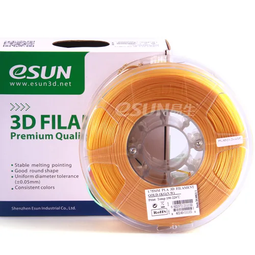 Нить для 3D-принтера eSUN 3D PLA золотой 2.85 мм