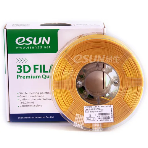 Нить для 3D-принтера eSUN 3D ABS золотой 2.85 мм