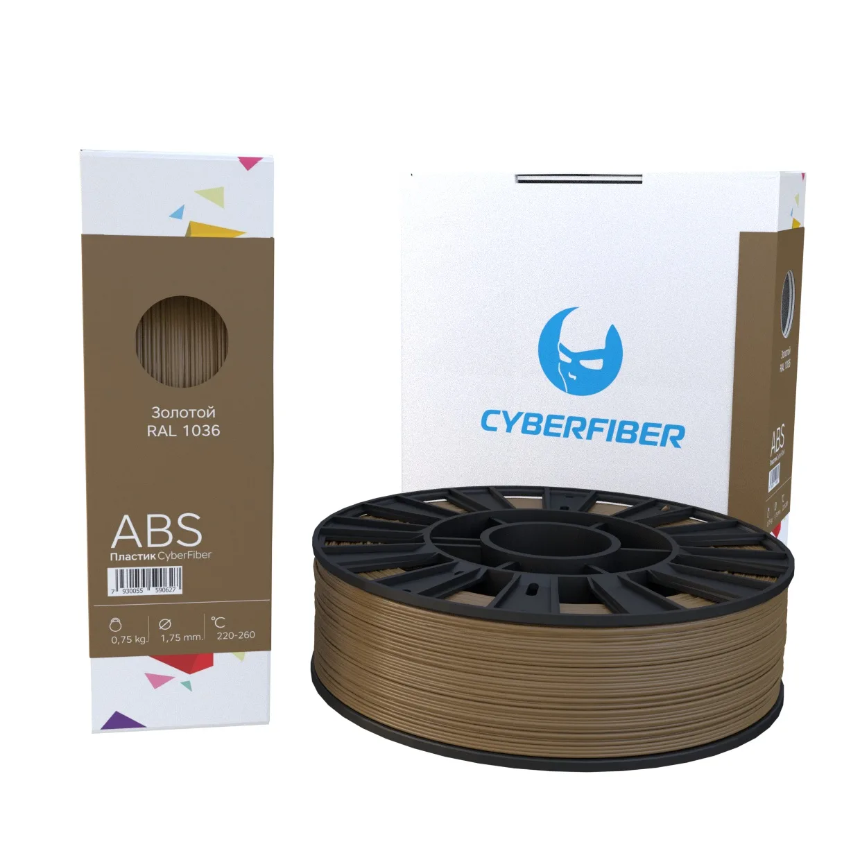 ABS пластик CyberFiber золотой
