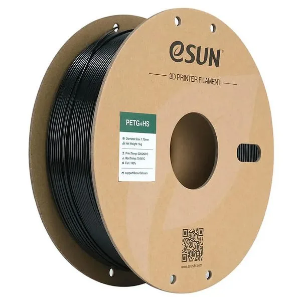 Катушка PETG+HS пластика ESUN 1.75 мм 1кг черная