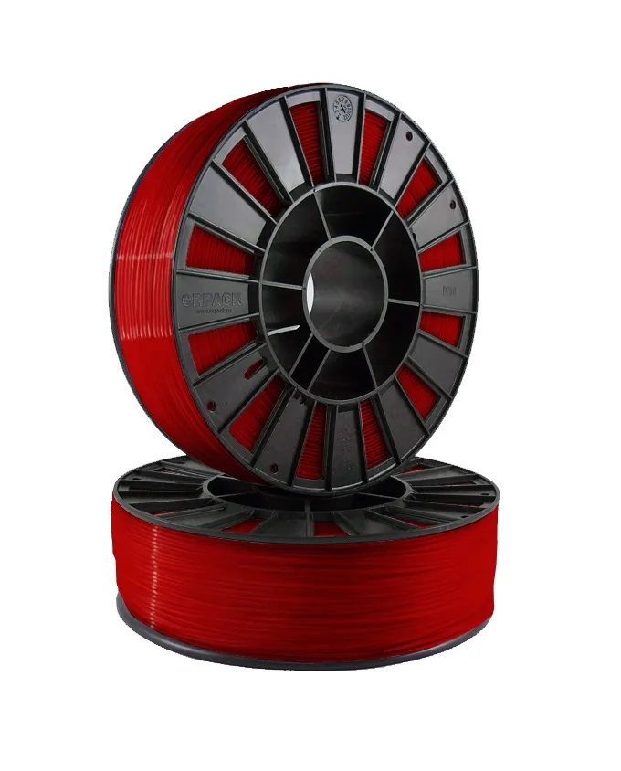 PETG пластик 3DMall 1,75 красный прозрачный