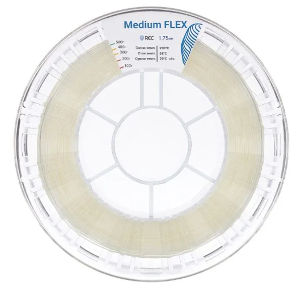 Medium Flex пластик REC 1.75 мм белый
