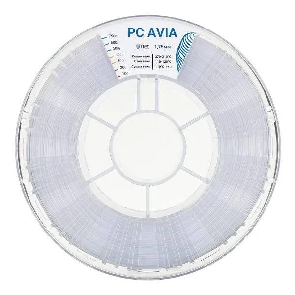PC AVIA пластик REC 1.75мм прозрачный