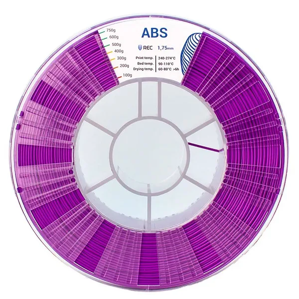 ABS пластик REC 1.75 мм фиолетовый