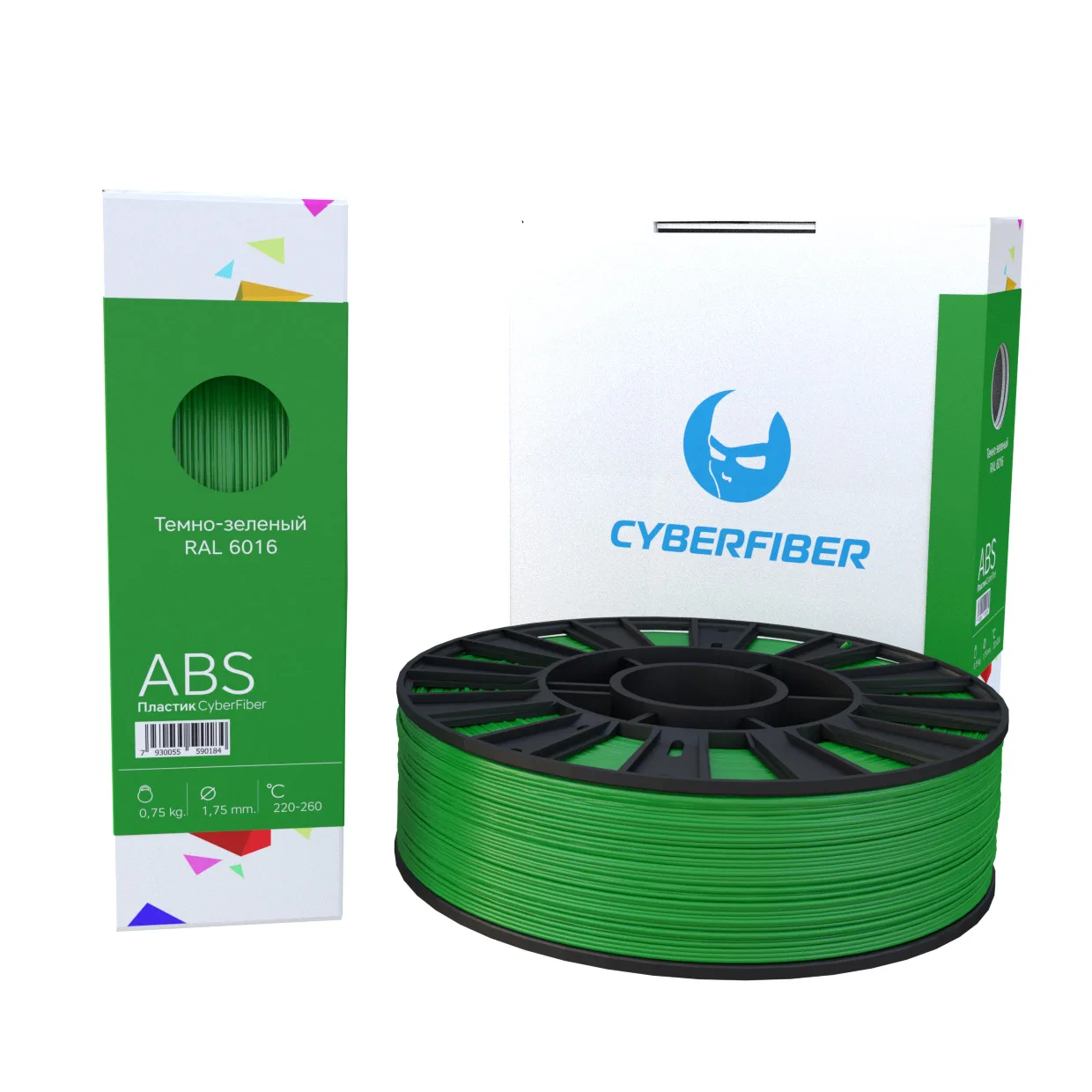 ABS пластик CyberFiber темно-зеленый