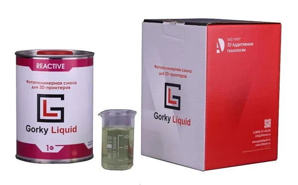 Фотополимерная смола Gorky Liquid Reactive полупрозрачная 1 кг
