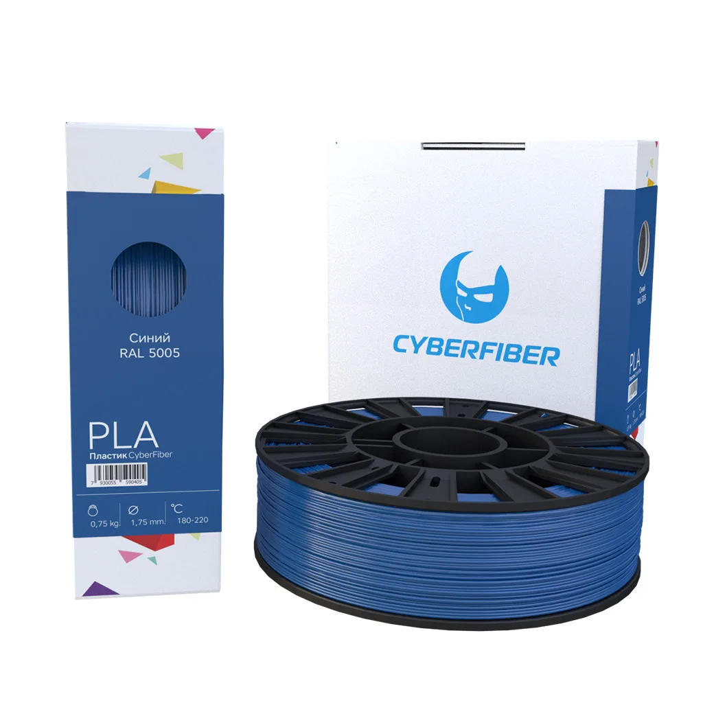 PLA пластик CyberFiber синий