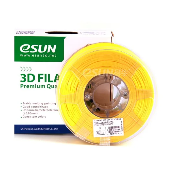Нить для 3D-принтера eSUN 3D ABS желтый 2.85 мм