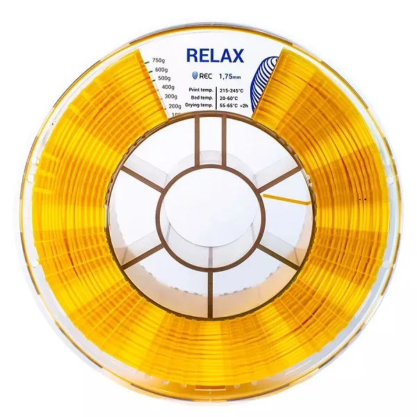 RELAX пластик REC 1.75 мм, 750 гр желтый