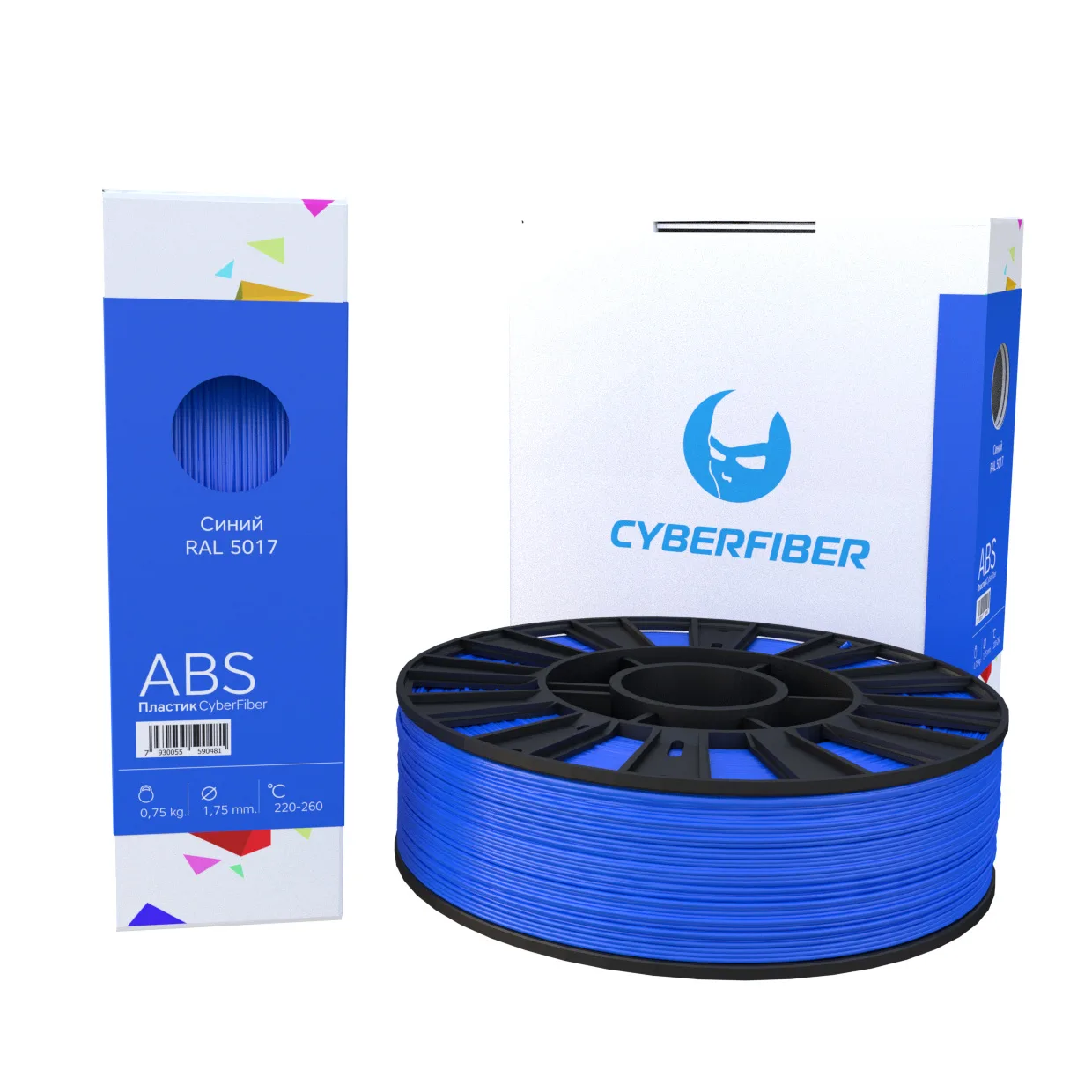 ABS пластик CyberFiber синий