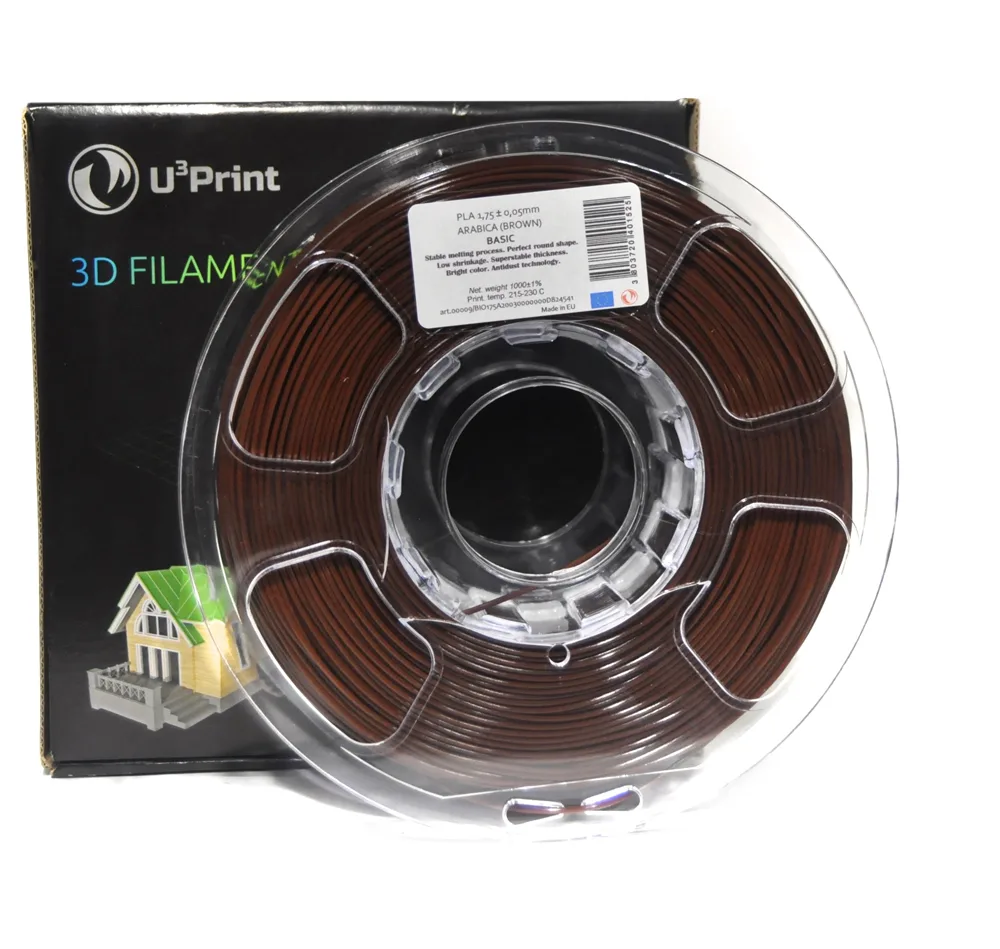 PLA basic пластик U3Print arabica (коричневый)