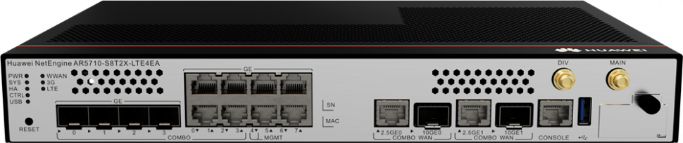 Маршрутизатор Huawei NetEngine AR5710-S8T2X-LTE4EA