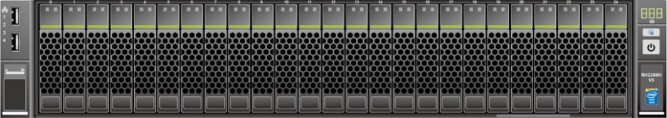 Сервер xFusion FusionServer RH2288H V3, 25 дисков