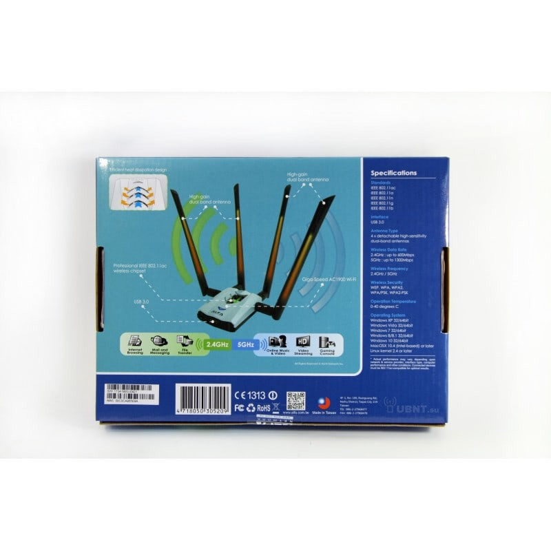 Ubiquiti Wi-Fi-адаптер Alfa AWUS AC1900 AWUS1900 (AWUS1900)