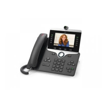 CP-8865NR-K9 Cisco IP видеотелефон, 5 линий, WIFI, 2 x GE RJ-45, Color LCD 800х480, гарнитура RJ-9