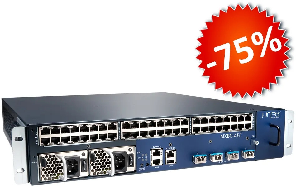 Маршрутизатор Juniper MX80-48T-DC