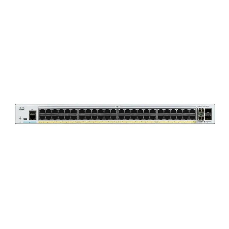 C1000-48FP-4G-L Cisco Catalyst PoE+ коммутатор 48 x GE RJ-45 (740W), 4 x SFP