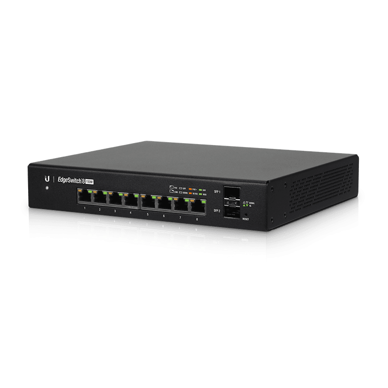 Ubiquiti Коммутатор EdgeSwitch 8 150W ES8150W (ES-8-150W)