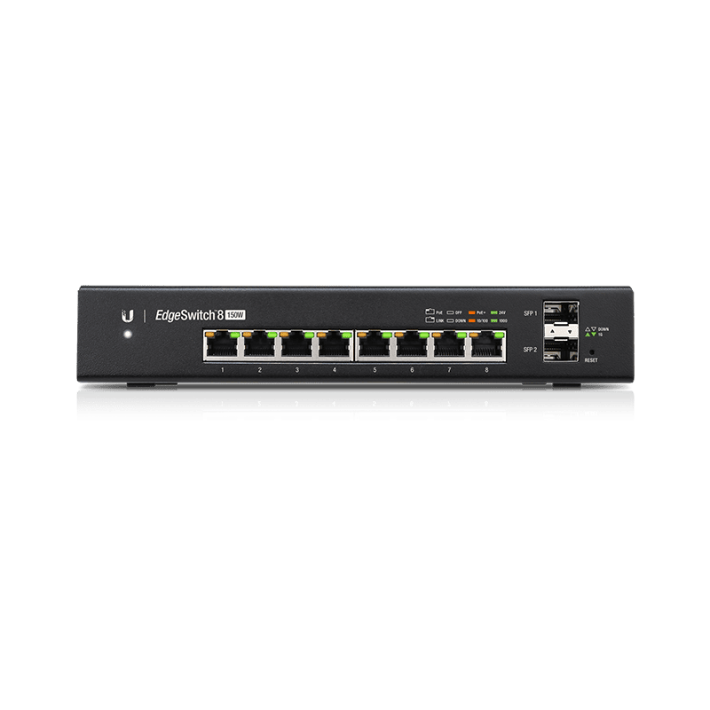 Ubiquiti Коммутатор EdgeSwitch 8 150W ES8150W (ES-8-150W)