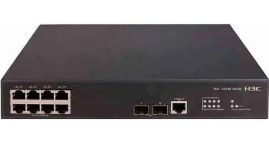 Коммутатор H3C LS-5130S-10P-HPWR-EI-GL 8G 2SFP 8PoE+ 125W управляемый Черный