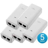 Ubiquiti PoE-инжектор PoE Injector 24VDC 12W Gbit (5-pack) POE2412WGWH5 (POE-24-12W-G-WH-5)