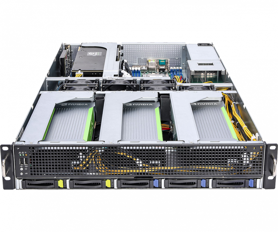 ASRock Rack 2U4G-ROME/2T RTX A6000 A10 A16 A40 H100 A100 L40S A30 L4