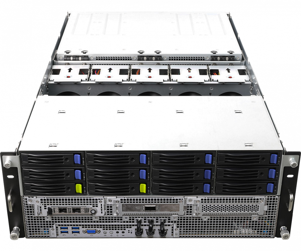 ASRock Rack 4U8G-ROME2/2T RTX A6000 A10 A40 H100 A100 L40S A30 L4