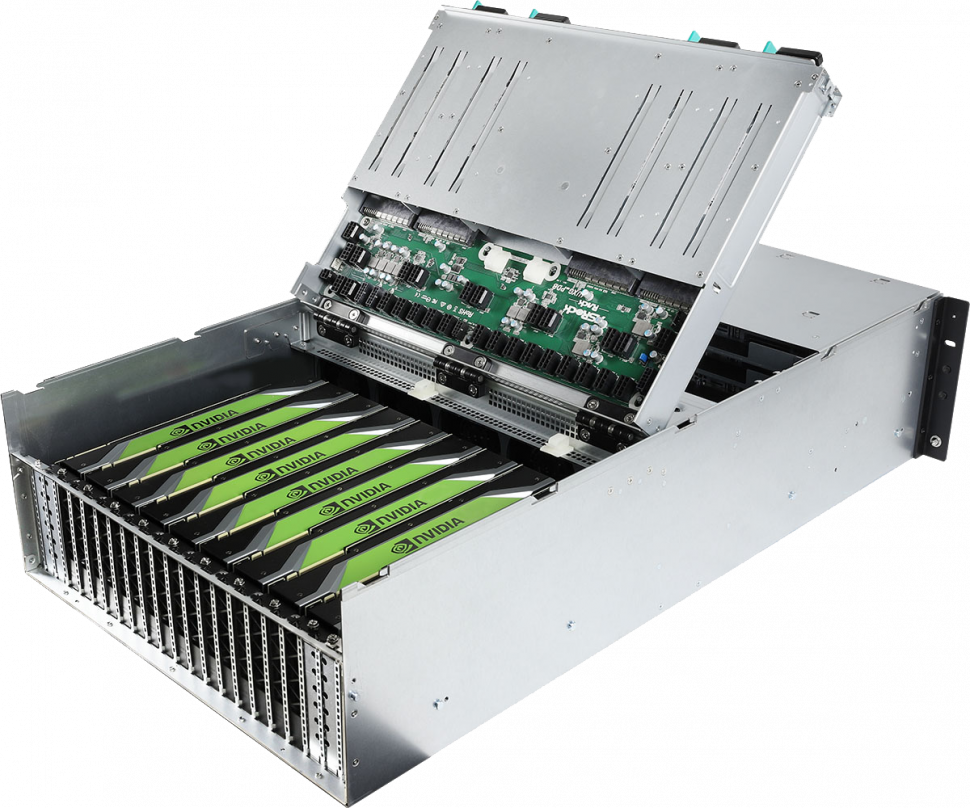 ASRock Rack 4U8G-ROME2/2T RTX A6000 A10 A40 H100 A100 L40S A30 L4