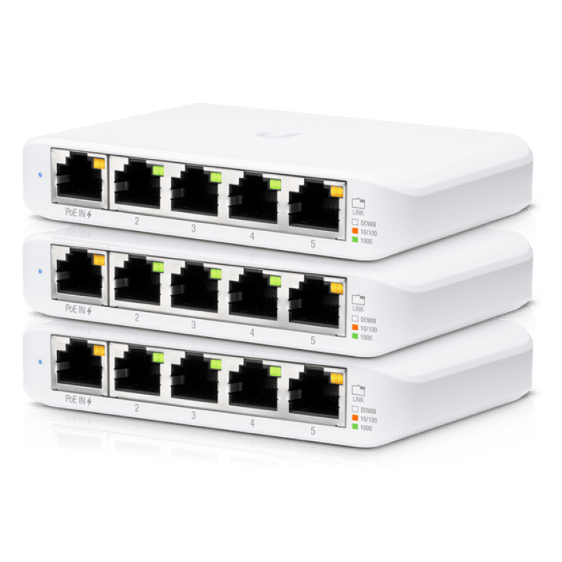 Ubiquiti Коммутатор Switch Flex Mini (3-pack) USWFLEXMINI3 (USW-FLEX-MINI-3)