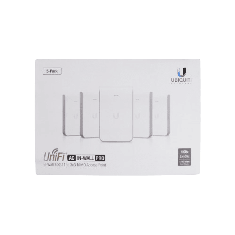 Ubiquiti Точка доступа Unifi AP AC In-Wall Pro (5-pack) UAPACIWPRO5 (UAP-AC-IW-PRO-5)