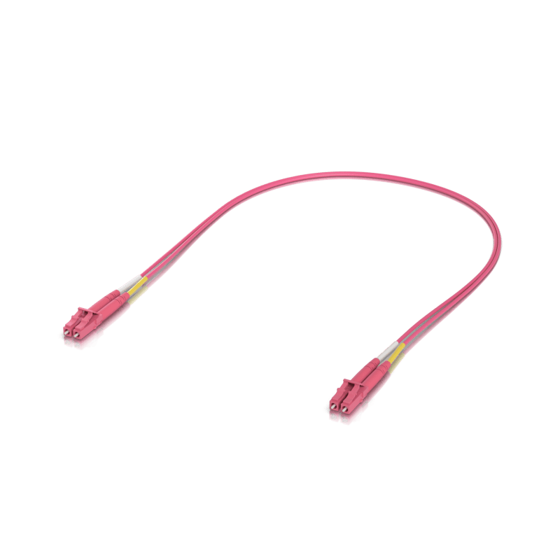 Волоконно-оптический патч-корд Ubiquiti OM4 Duplex LC UPC Fiber Patch Cable 0.5 м UACCOFCM2LULU0.5M (UACC-OFC-M2-LULU-0.5M)