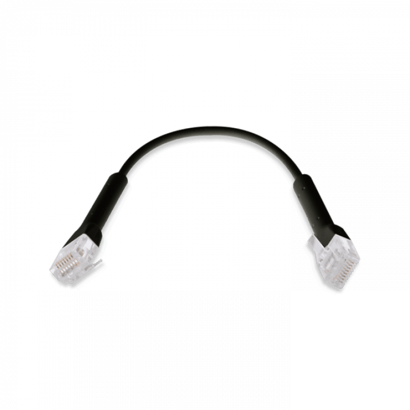 Ubiquiti патч-корд Ethernet Patch Cable Black 0.3M UCABLEPATCH0.3MRJ45BK (U-CABLE-PATCH-0.3M-RJ45-BK)