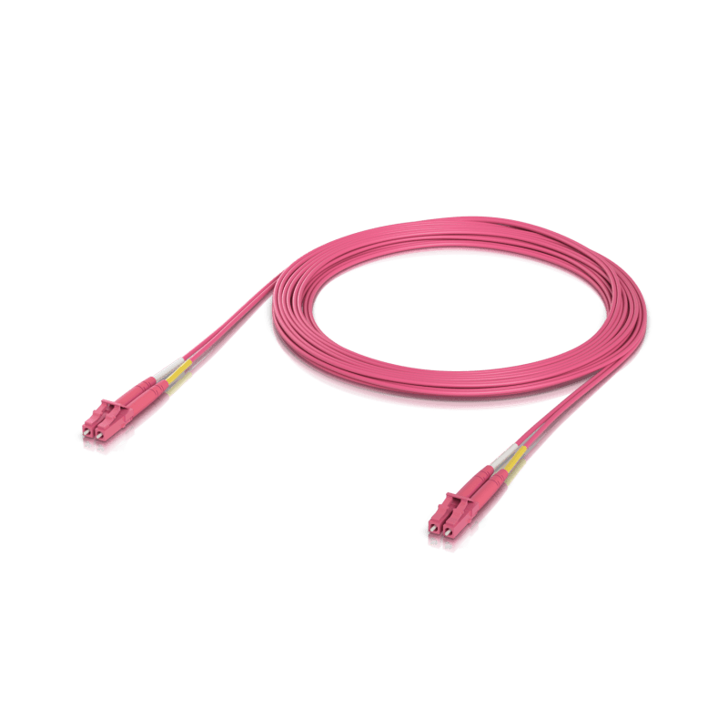 Волоконно-оптический патч-корд Ubiquiti OM4 Duplex LC UPC Fiber Patch Cable 5 м UACCOFCM2LULU5M (UACC-OFC-M2-LULU-5M)