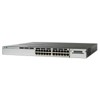 WS-C3750X-24P-S Cisco Catalyst PoE+ коммутатор 24 x GE RJ-45. IP Base
