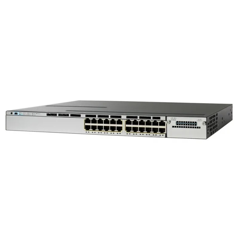 WS-C3750X-24P-S Cisco Catalyst PoE+ коммутатор 24 x GE RJ-45. IP Base