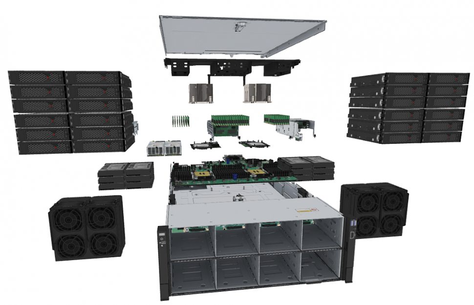 Шасси xFusion 5288 V7 5288 V7-B40AAF (0231YAER)
